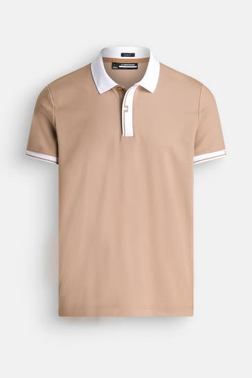J.LINDEBERG SPORTSWEAR Polo-Shirt hellbraun