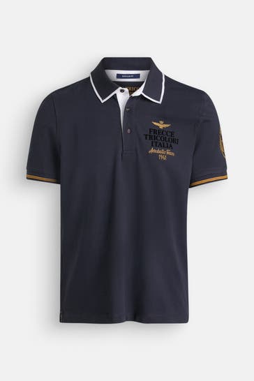 AERONAUTICA MILITARE Polo-Shirt schwarzblau