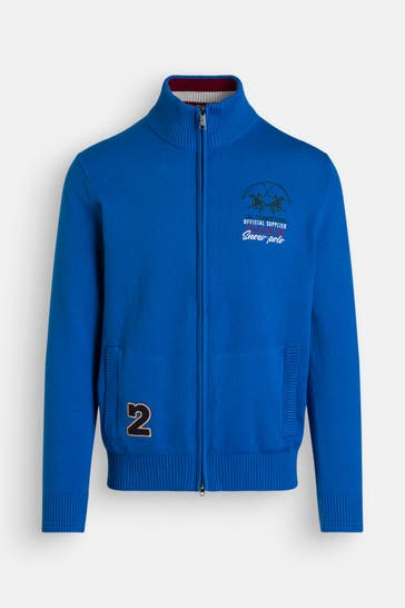 LA MARTINA Strickjacke blau
