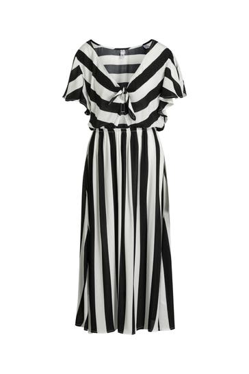 O'NEILL Kleid 'Knot Front' gestreift