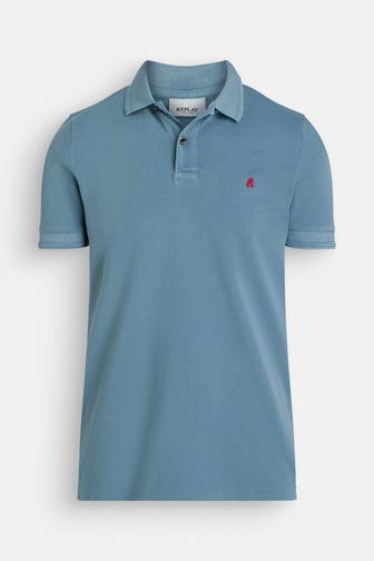 REPLAY Polo-Shirt taubenblau