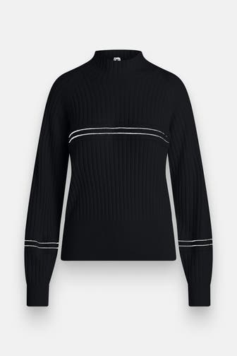 J.LINDEBERG SPORTSWEAR Woll-Strickpullover 'Nora' schwarz