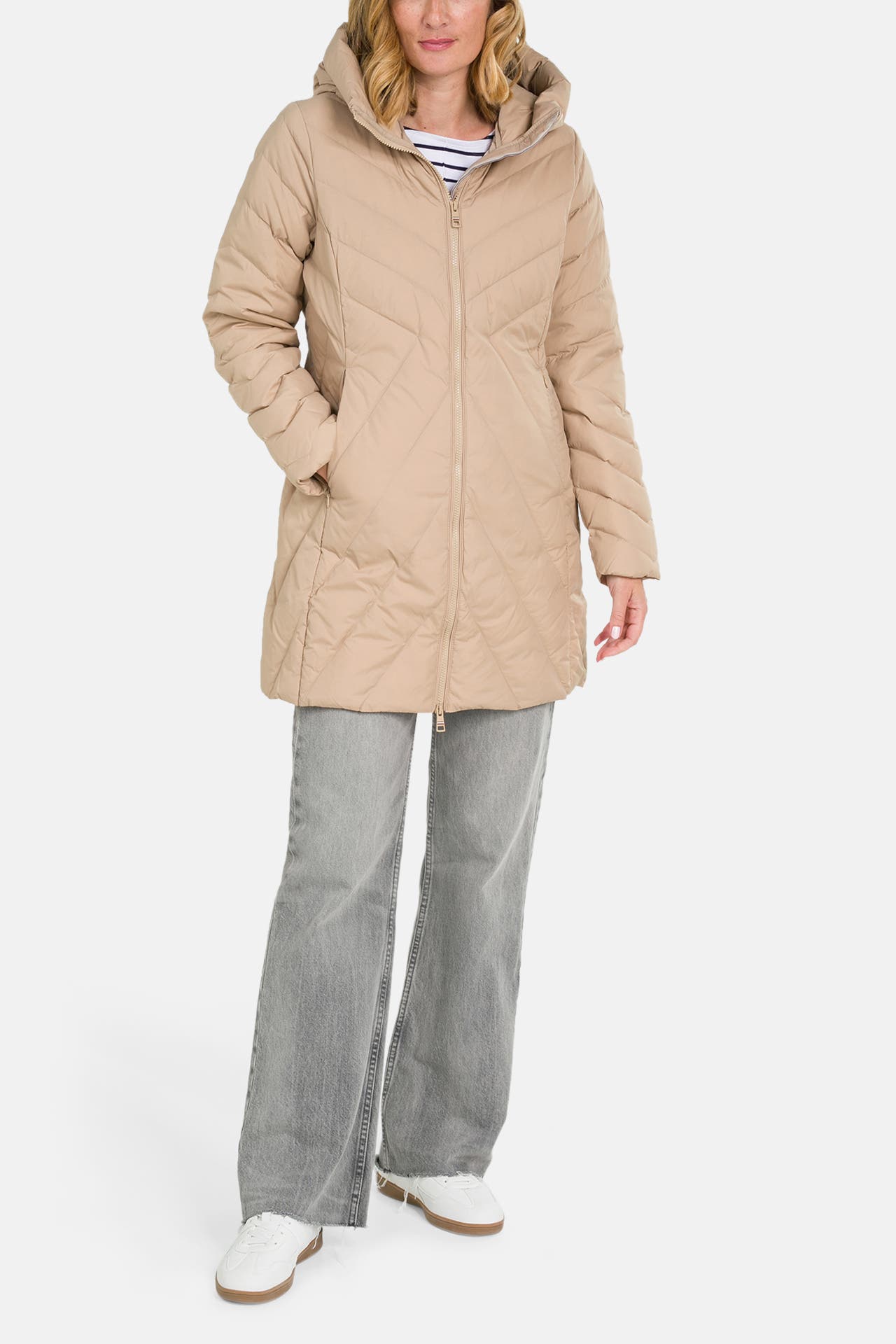 TOMMY HILFIGER Daunenmantel beige, Bild 1
