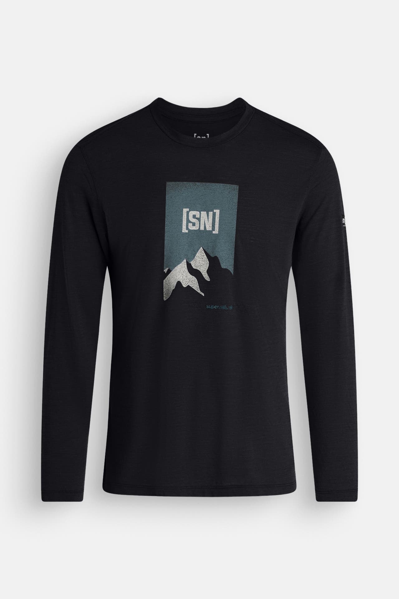 SUPER.NATURAL Wollmix-Longsleeve schwarz, Bild 1