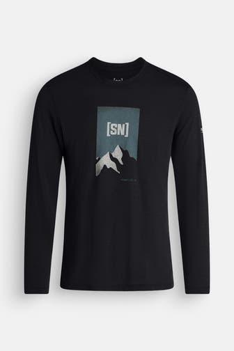 SUPER.NATURAL Wollmix-Longsleeve schwarz