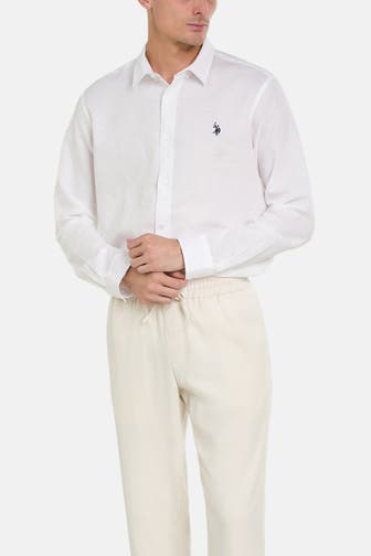 U.S. POLO ASSN. Leinen-Hemd Regular Fit