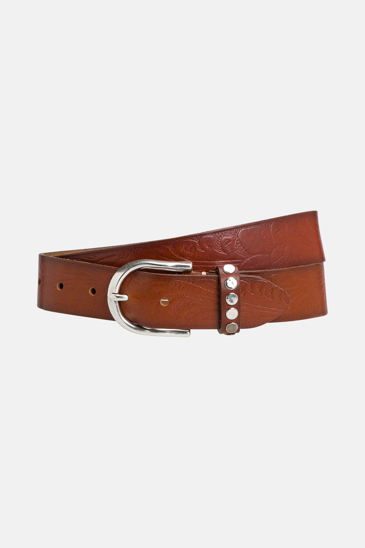 BC Belts Damen-Ledergürtel – 3,2 Cm Breit, Mit Druckknöpfen & Austauschbarer Schnalle, Vintage-Optik