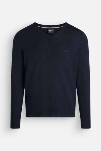 BOSS Strickpullover 'Batisse' nachtblau