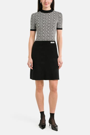 HUGO - Strickkleid 'Sadremmy' gemustert