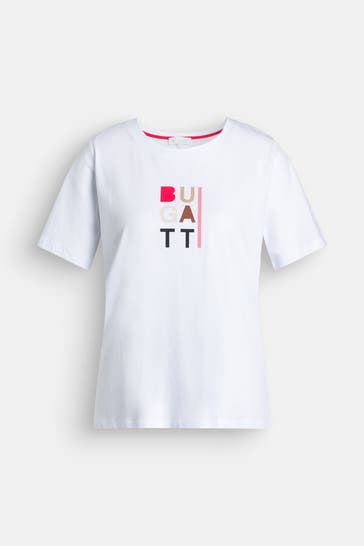 BUGATTI T-Shirt weiß