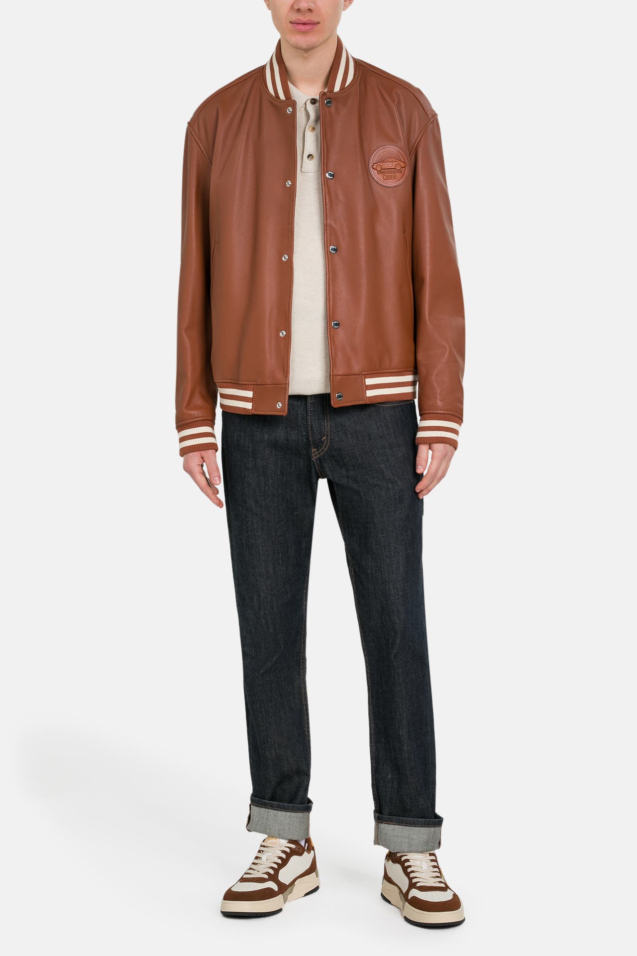 BOSS Lederjacke 'Morlo' cognac, Bild 1