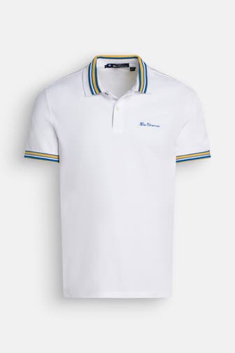 BEN SHERMAN Polo-Shirt weiß