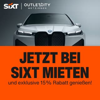 -15 % off your rental car with SIXT